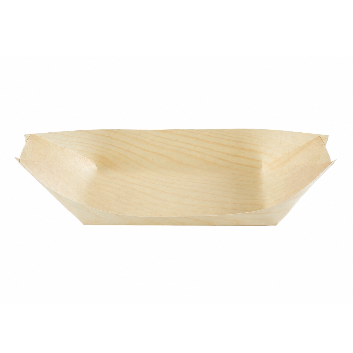 Biodegradable Pine Wood Boat Serving Tray