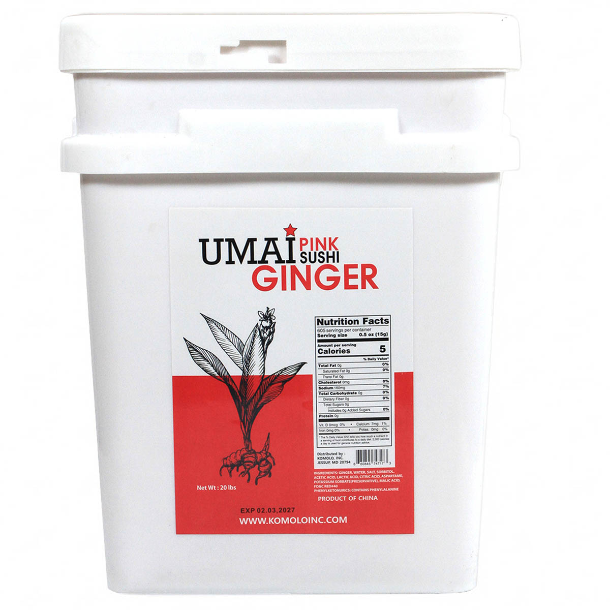 Komolo Sushi Ginger Pink