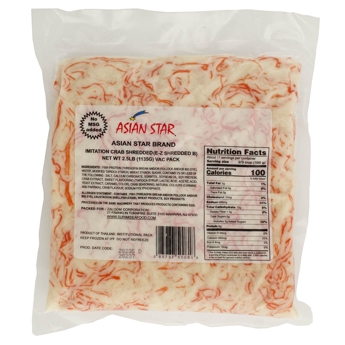 Asian Star Imt.Shr Crab(NO MSG)