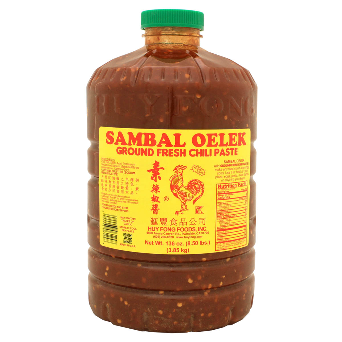Sambal Chili Garlic Sauce (Huyfong)