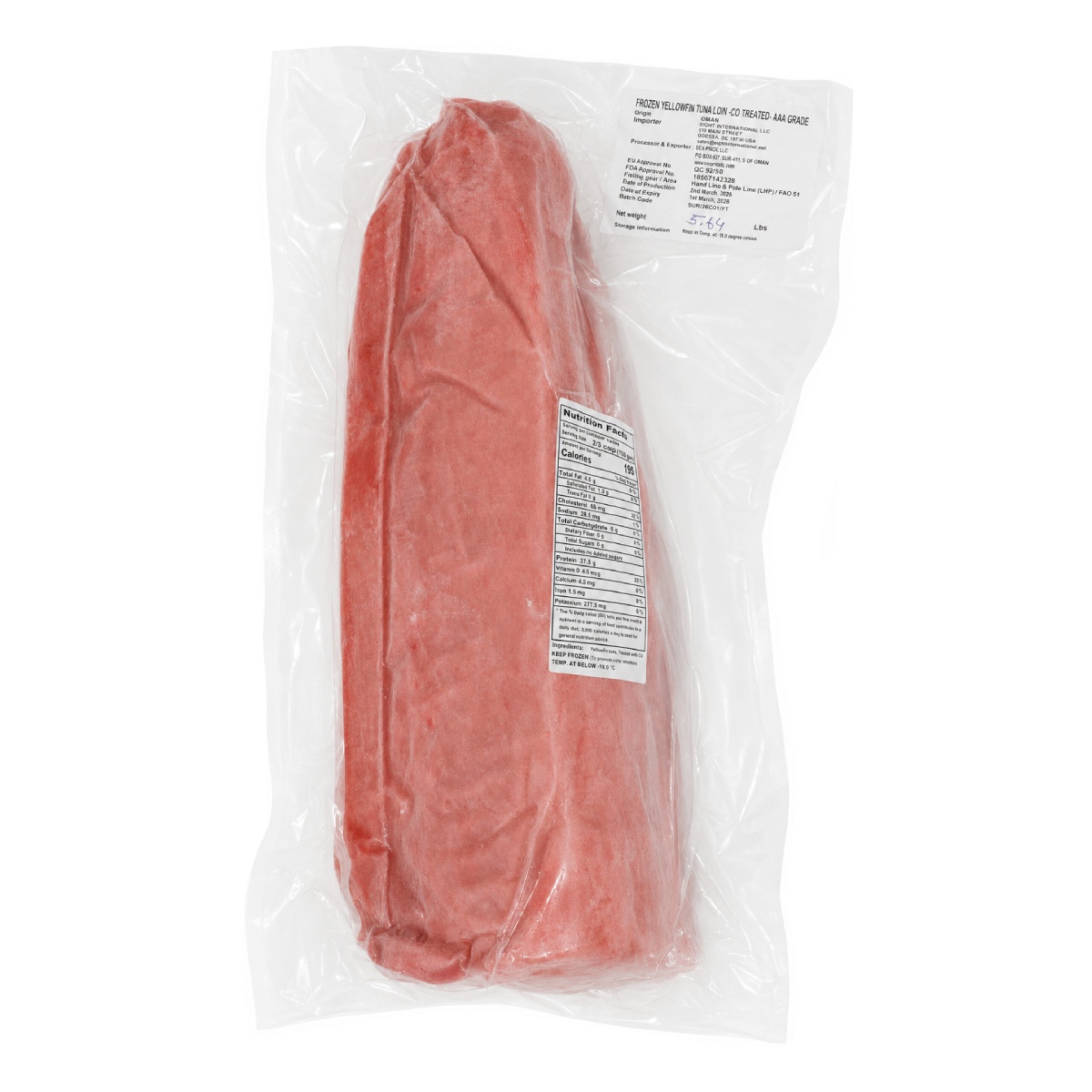 Eight Tuna Loin 5/8 IVP