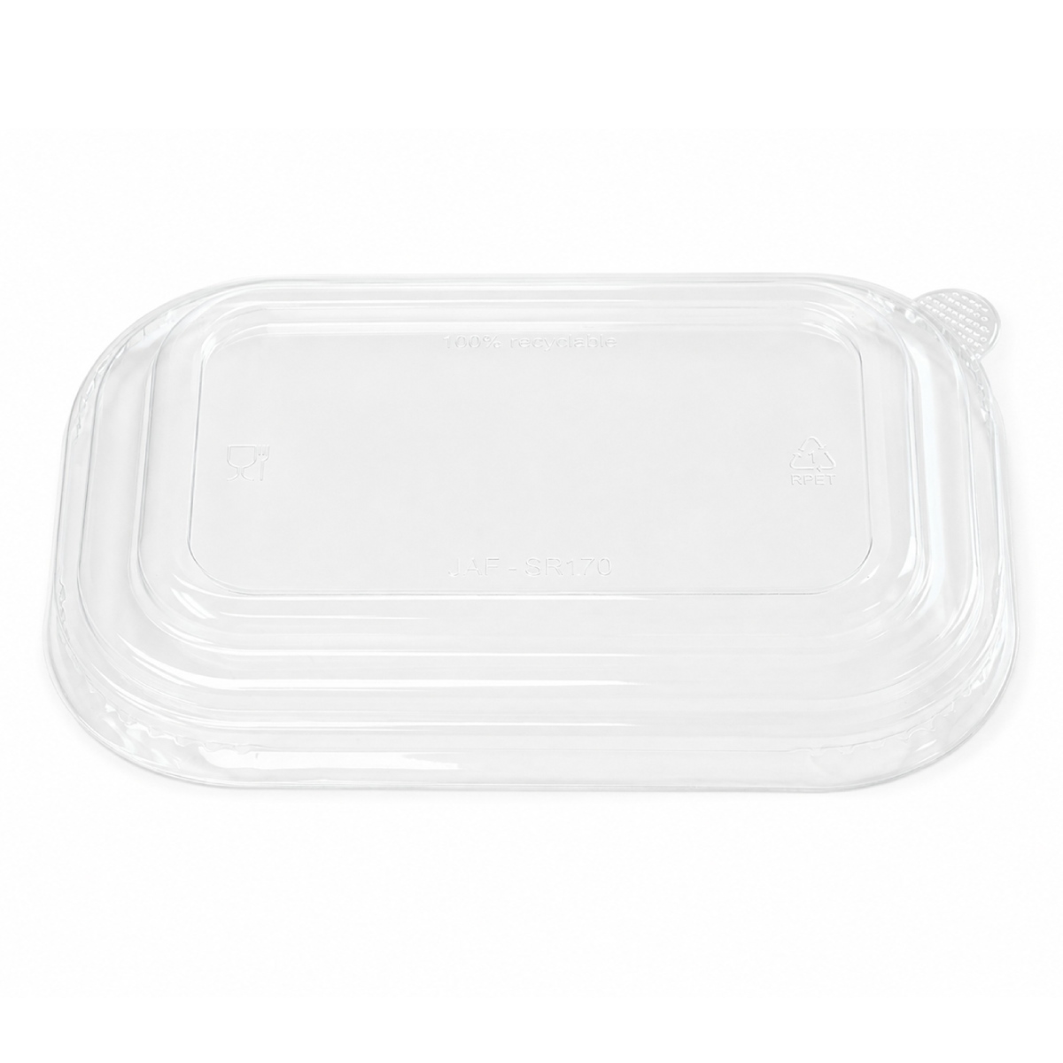 Umai PET Brown Square Bowl Lid