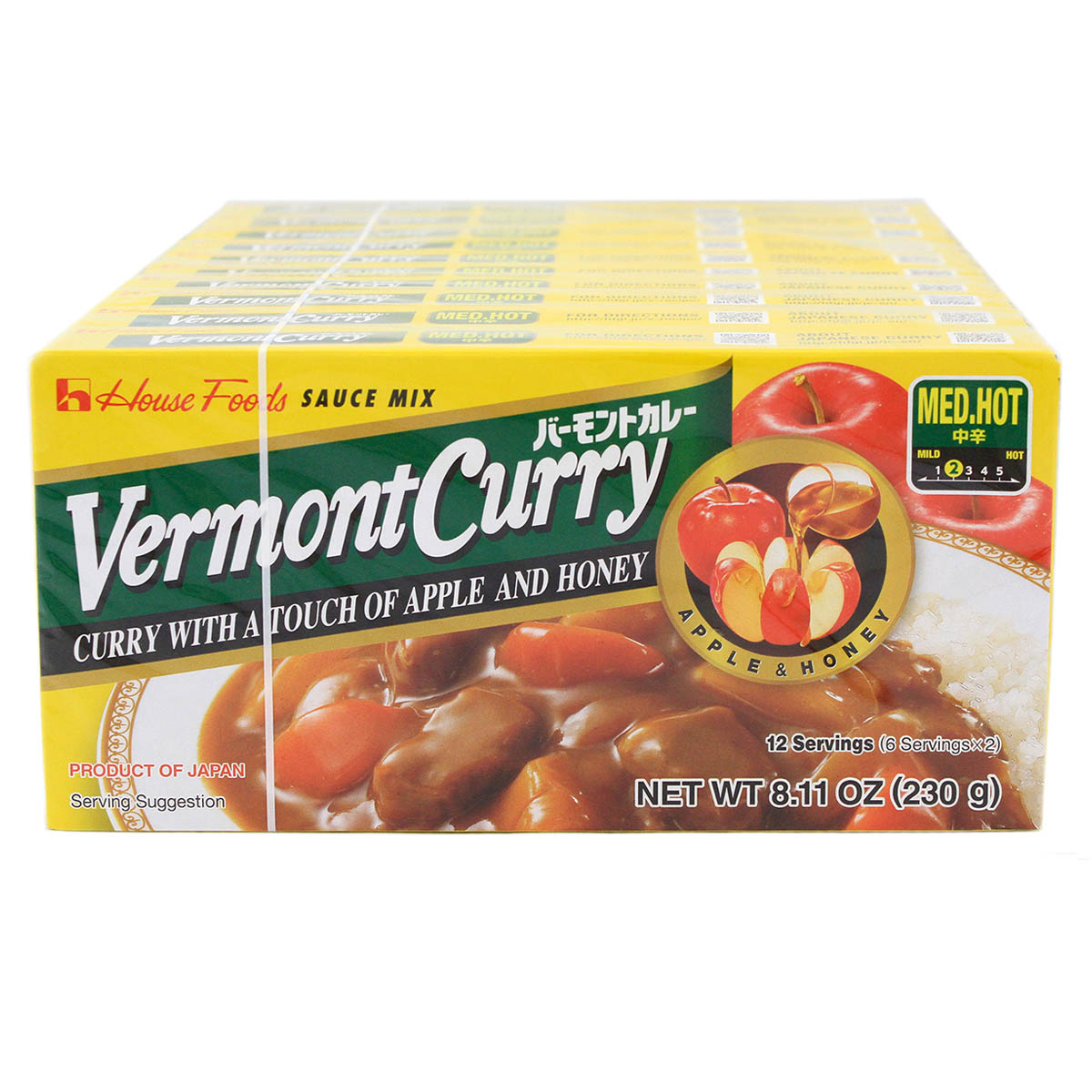 House Foods Vermont Curry Roux Medium Hot